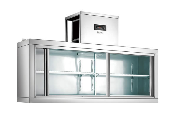 雙玻璃門(mén)掛墻保鮮吊櫃